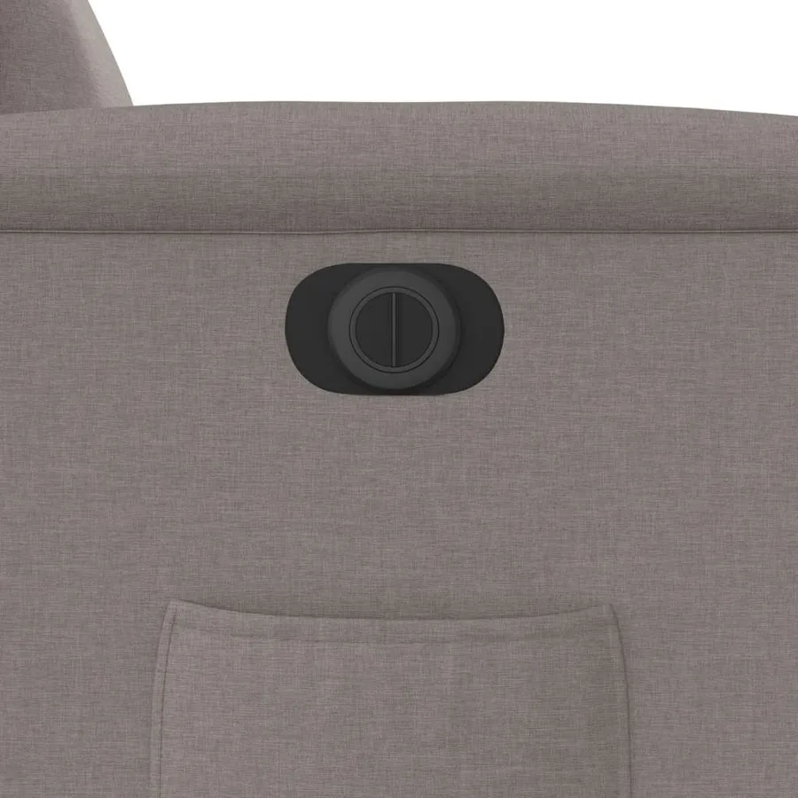 Fauteuil inclinable électrique taupe tissu - 13