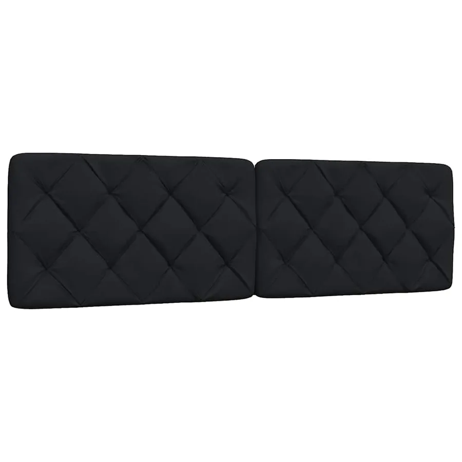 Cadre de lit avec LED sans matelas noir 180x200 cm tissu - 8