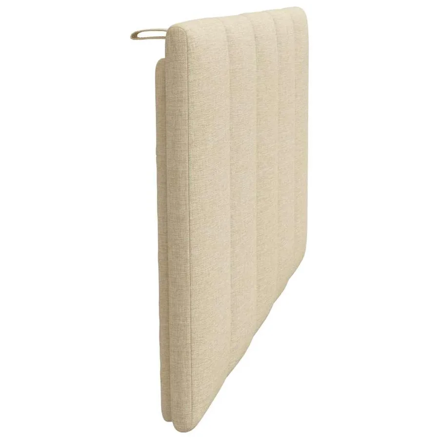 Coussin de tête de lit Hanko crème 80 cm tissu - 5