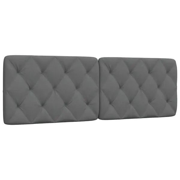Coussin de tête de lit gris foncé 160 cm tissu