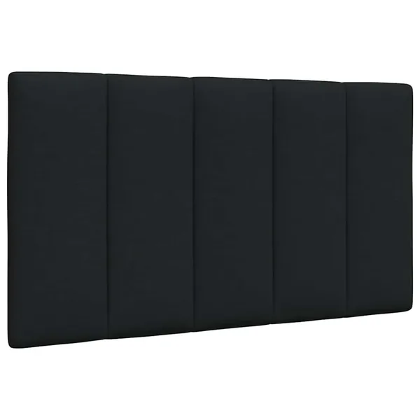 Coussin de tête de lit Hanko noir 80 cm tissu