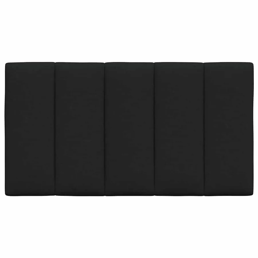 Coussin de tête de lit Hanko noir 80 cm tissu - 4