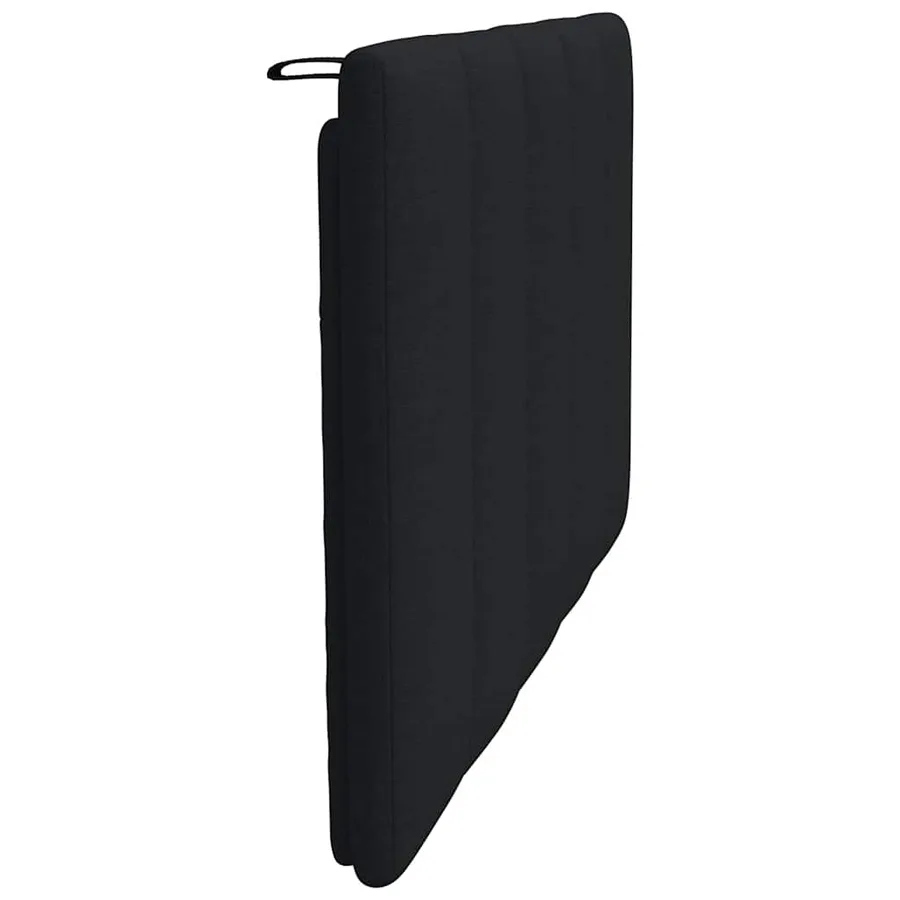 Coussin de tête de lit Hanko noir 80 cm tissu - 5
