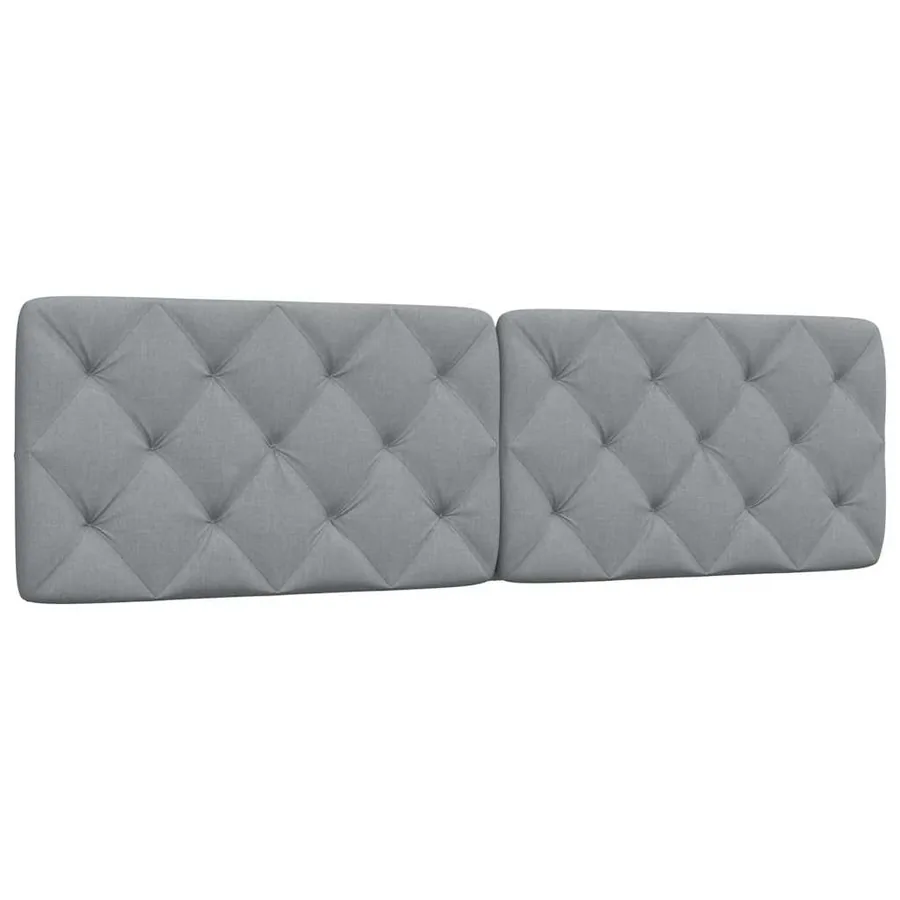 Coussin de tête de lit gris clair 180 cm tissu