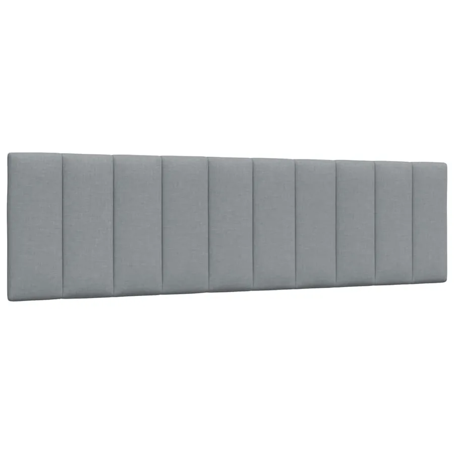 Coussin de tête de lit Hanko gris clair 180 cm tissu