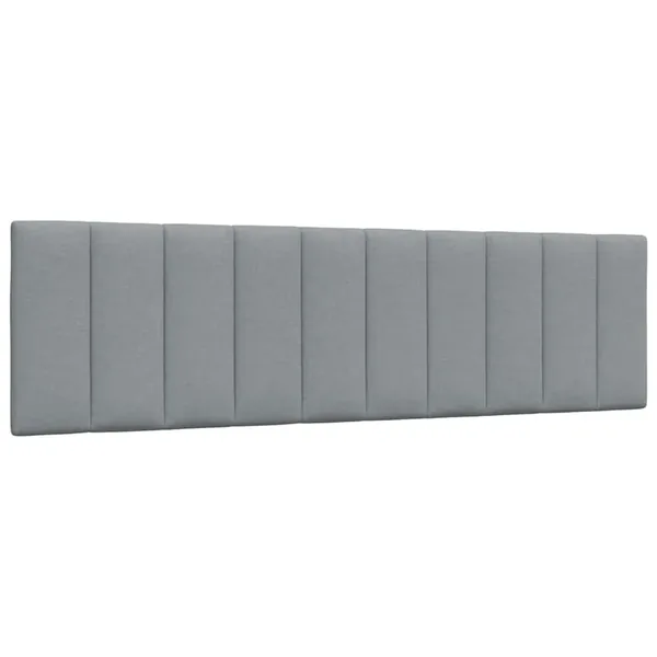 Coussin de tête de lit Hanko gris clair 180 cm tissu