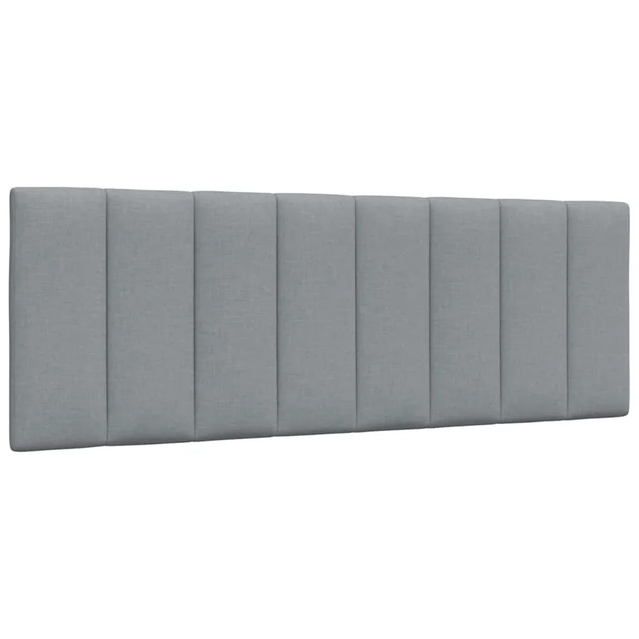 Coussin de tête de lit Hanko gris clair 140 cm tissu