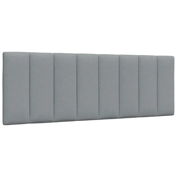 Coussin de tête de lit Hanko gris clair 140 cm tissu