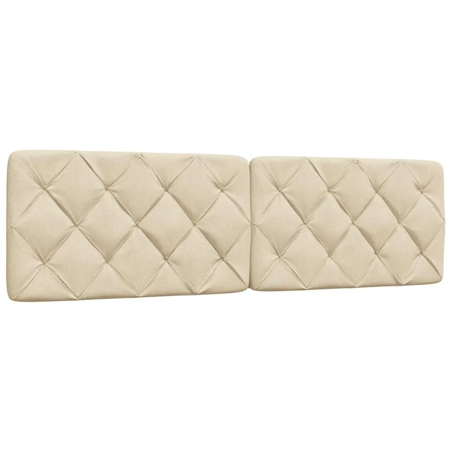 Coussin de tête de lit crème 180 cm tissu