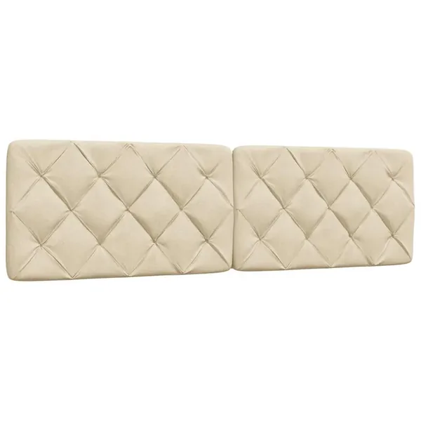 Coussin de tête de lit crème 180 cm tissu