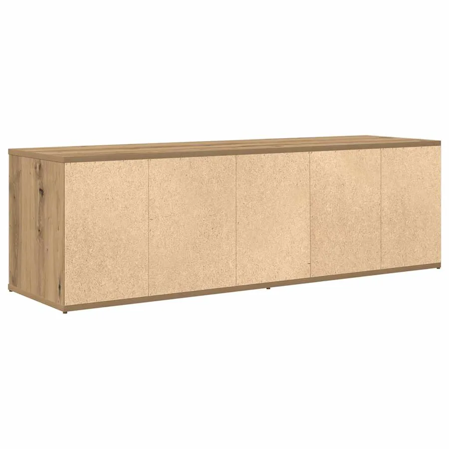 Meuble TV chêne artisanal 120x34x37 cm bois d'ingénierie - 6