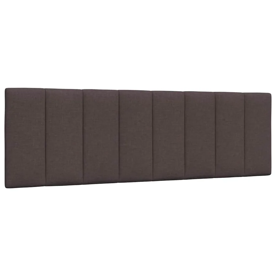 Lit avec matelas Hanko marron foncé 160x200 cm tissu - 9