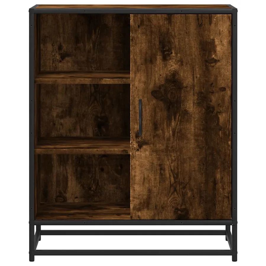 Buffet chêne fumé 62x35x76 cm bois d'ingénierie - 4