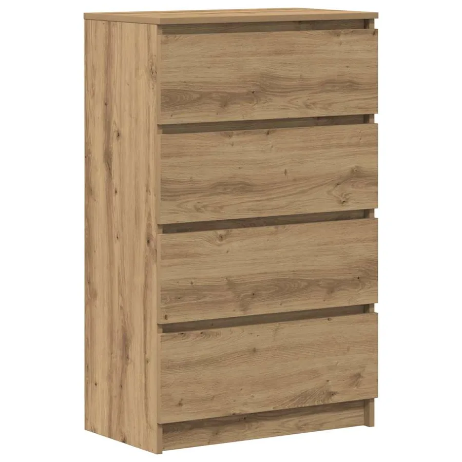 Buffet chêne artisanal 60x35x98,5 cm bois d'ingénierie - 2