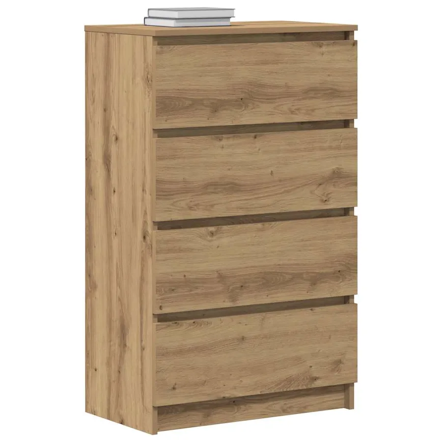 Buffet chêne artisanal 60x35x98,5 cm bois d'ingénierie - 4