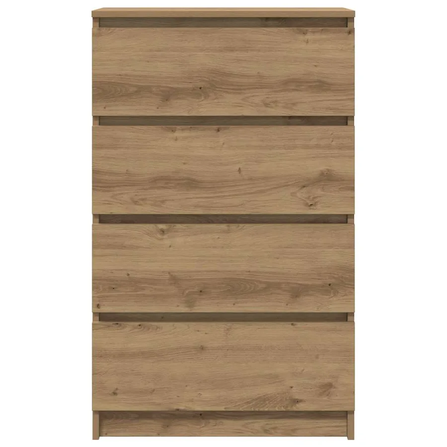 Buffet chêne artisanal 60x35x98,5 cm bois d'ingénierie - 6