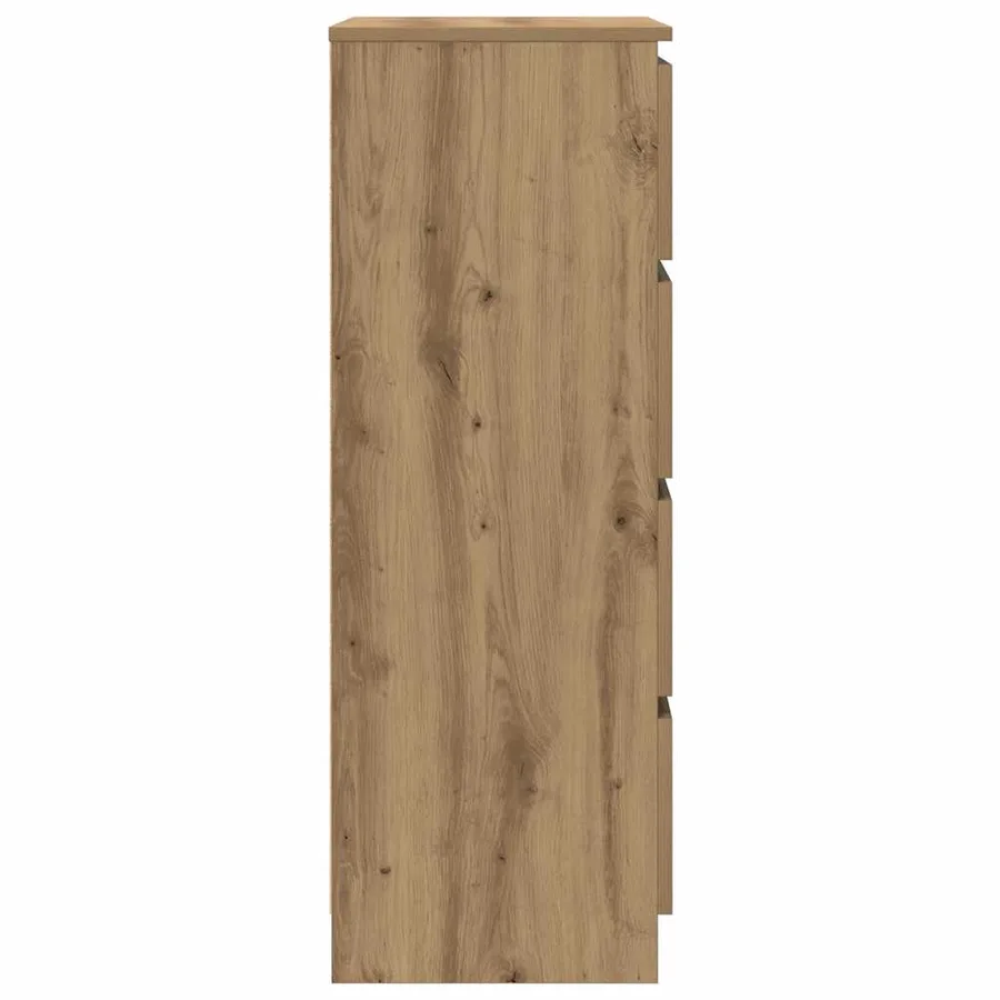 Buffet chêne artisanal 60x35x98,5 cm bois d'ingénierie - 7