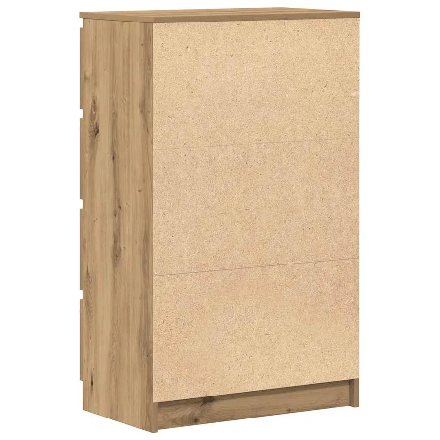 Buffet chêne artisanal 60x35x98,5 cm bois d'ingénierie - 8