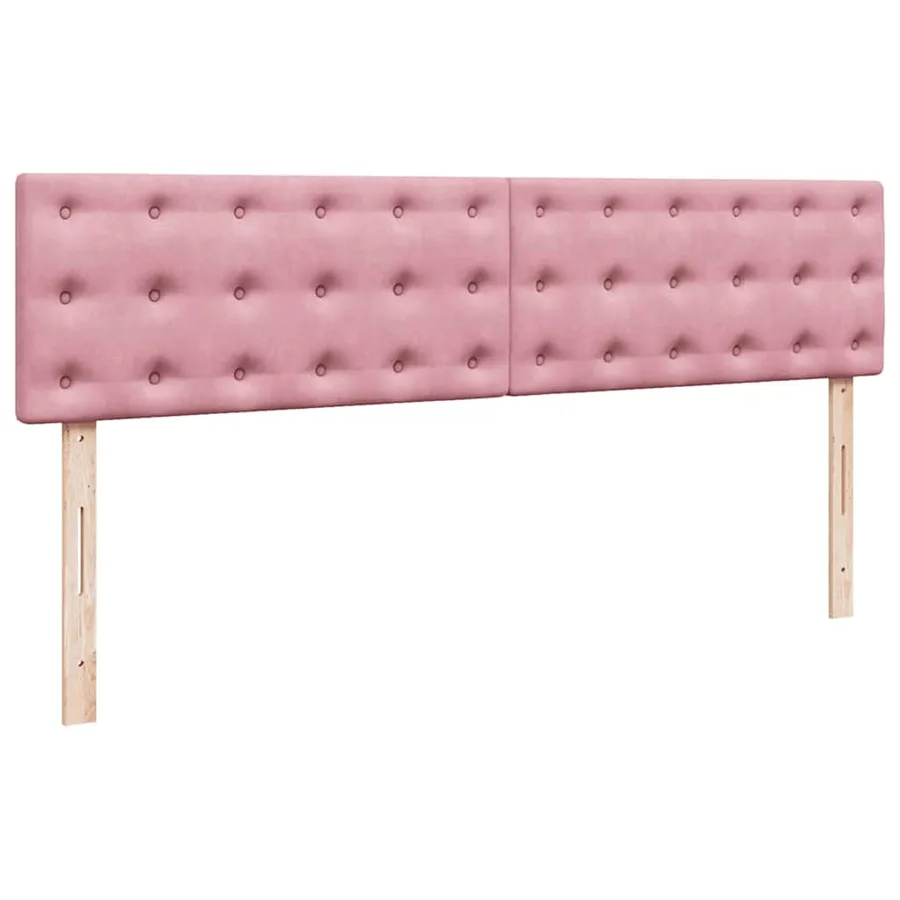 Lit ottoman avec matelas et LED Rose 180x200 cm velours - 10