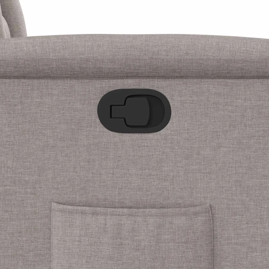 Fauteuil inclinable taupe tissu - 12
