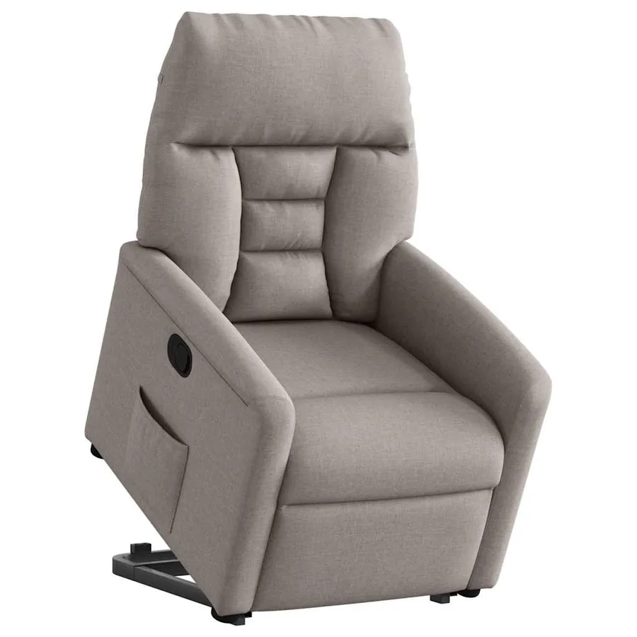 Fauteuil inclinable taupe tissu - 3