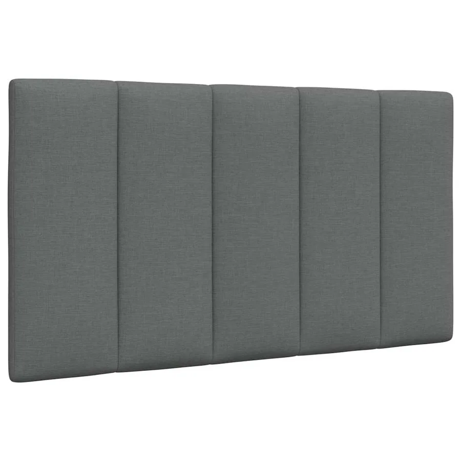 Cadre de lit sans matelas Hanko gris foncé 90x190 cm tissu - 9