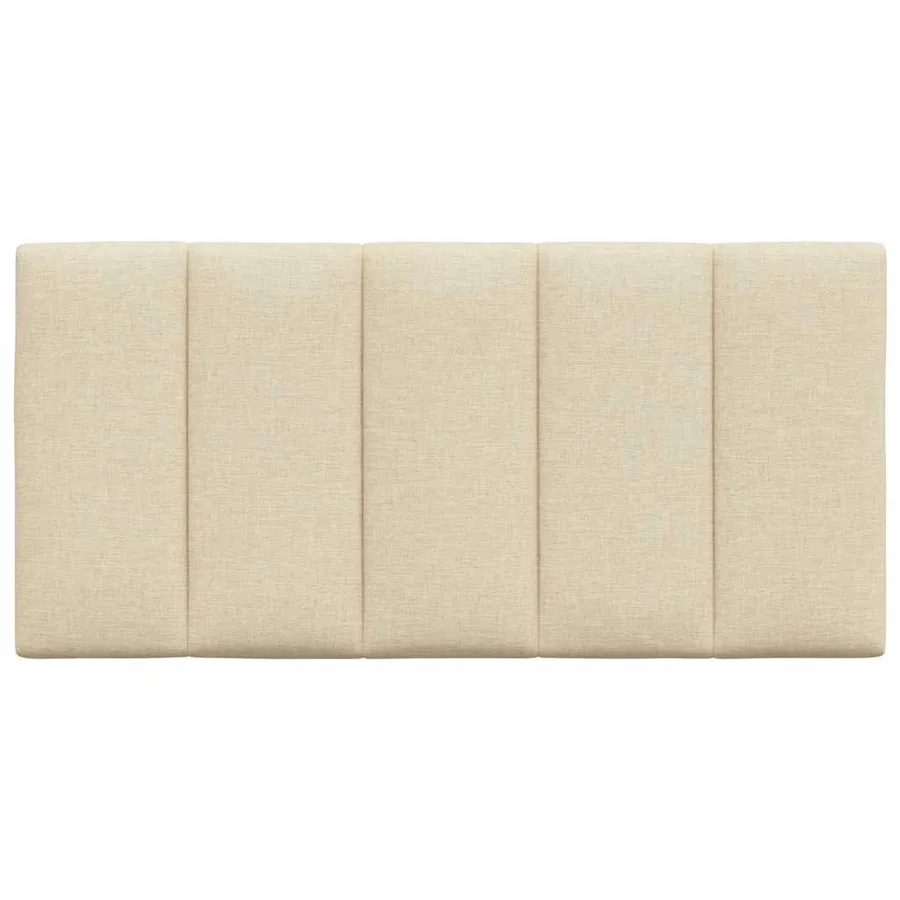 Coussin de tête de lit Hanko crème 100 cm tissu - 4