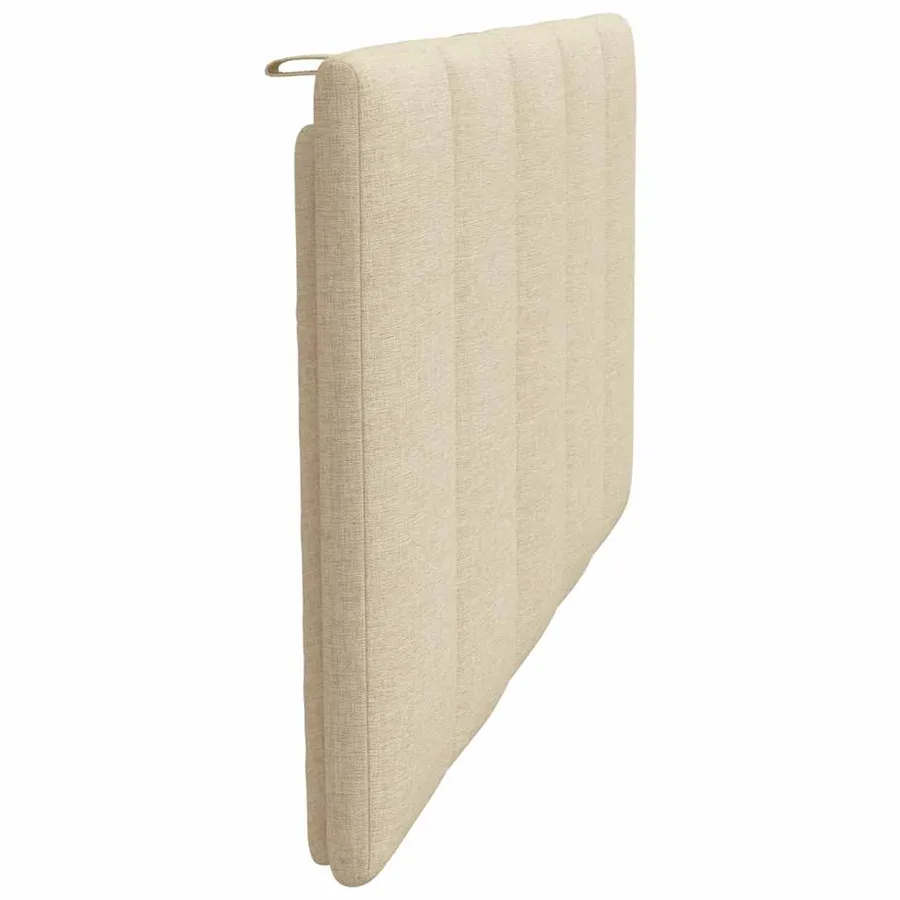 Coussin de tête de lit Hanko crème 100 cm tissu - 5