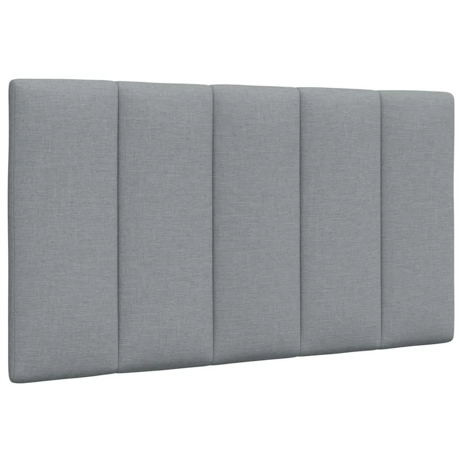 Coussin de tête de lit Hanko gris clair 90 cm tissu