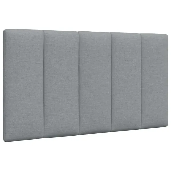 Coussin de tête de lit Hanko gris clair 90 cm tissu