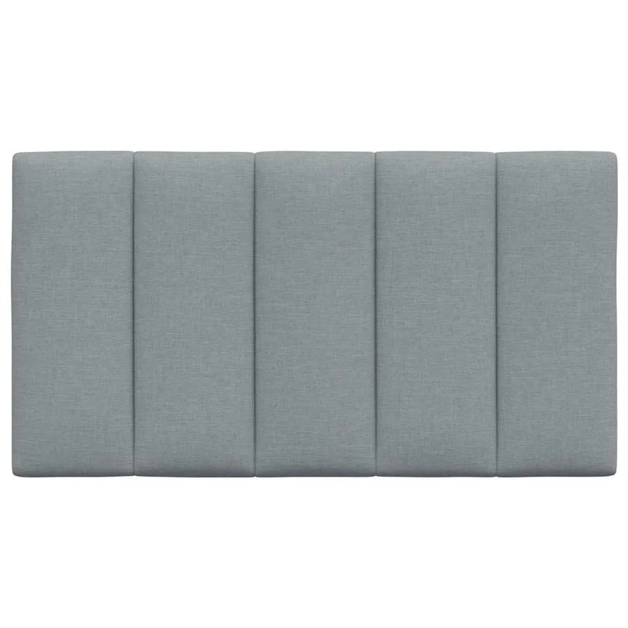 Coussin de tête de lit Hanko gris clair 90 cm tissu - 4