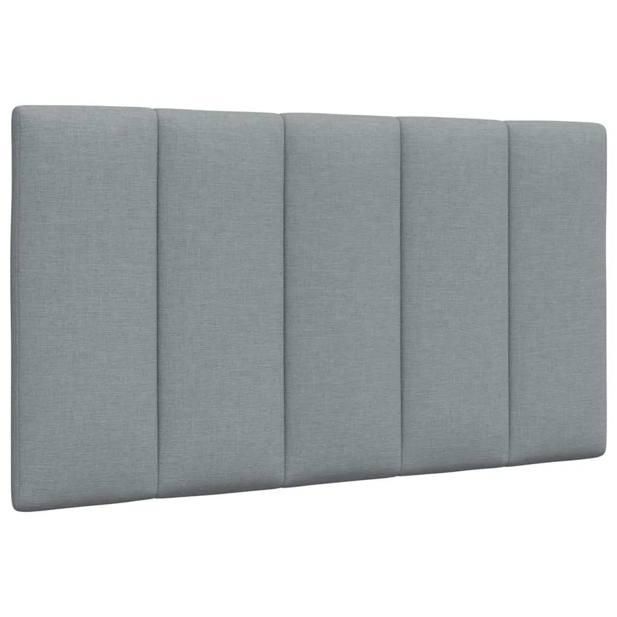Lit avec matelas Hanko gris clair 90x200 cm tissu - 9
