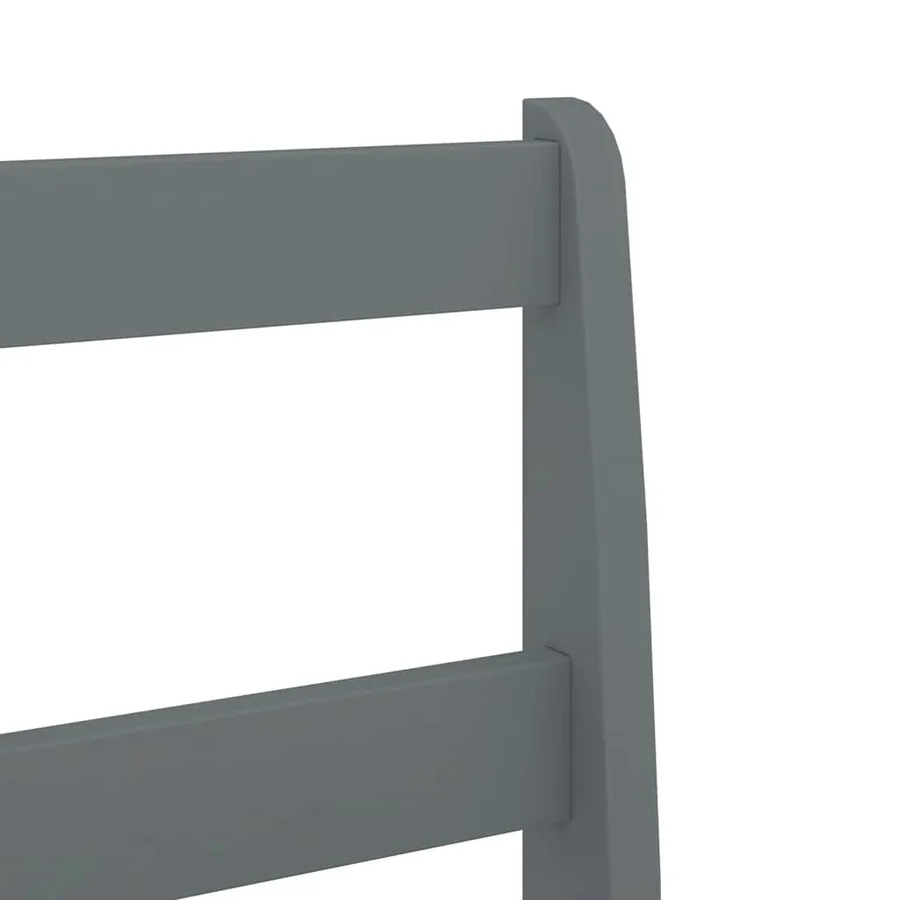 Ensemble à manger PANAMA 5 pcs gris bois de pin massif - 10