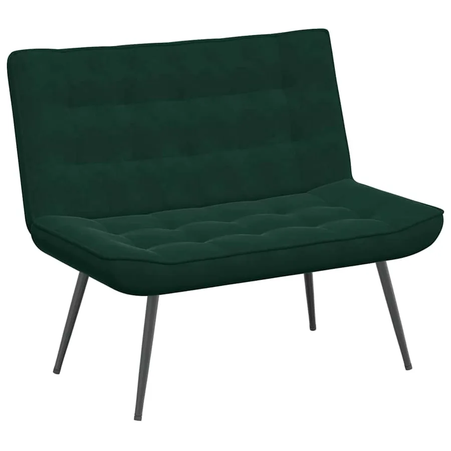 Banc gris foncé 110x74x84 cm velours - 2