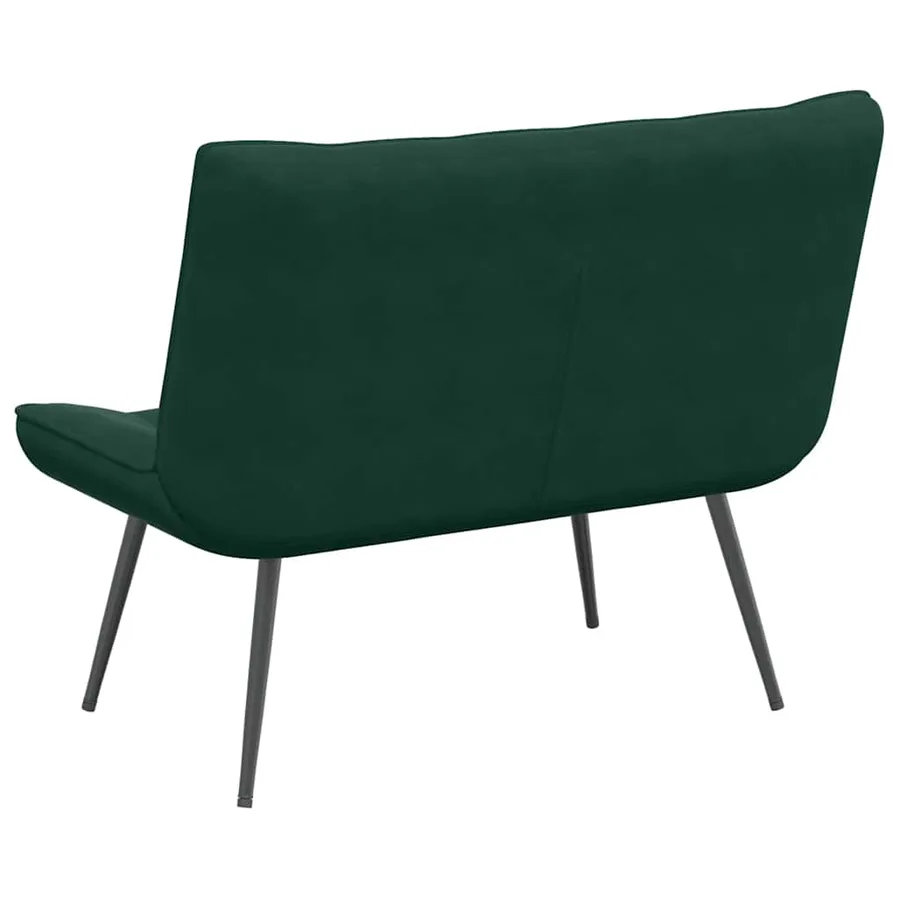Banc gris foncé 110x74x84 cm velours - 6