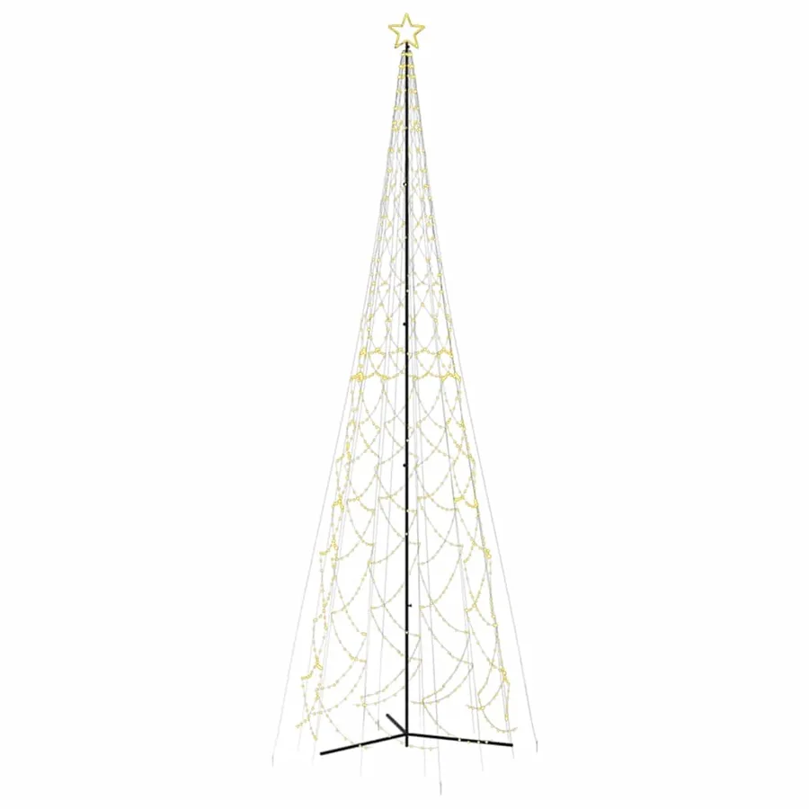 Arbre de Noël cône 3000 LED blanc chaud 230x800 cm - 2