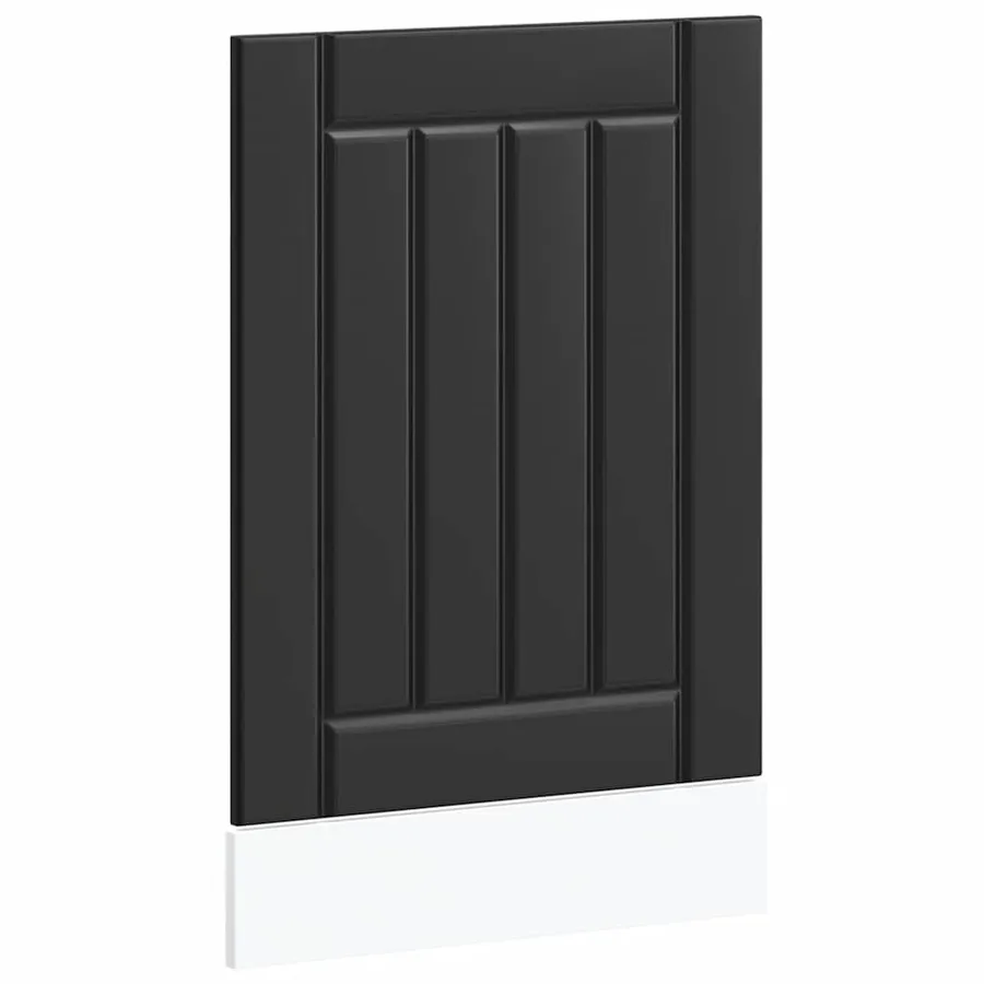 Panneau de lave-vaisselle Lucca noir bois d'ingénierie - 2