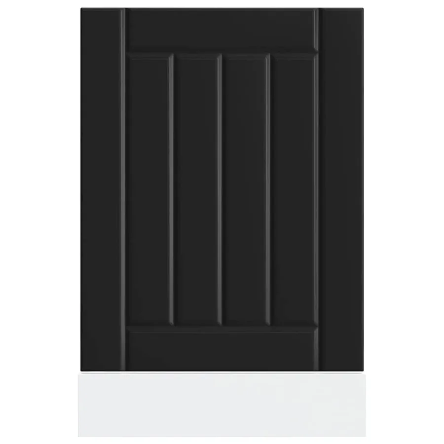 Panneau de lave-vaisselle Lucca noir bois d'ingénierie - 4