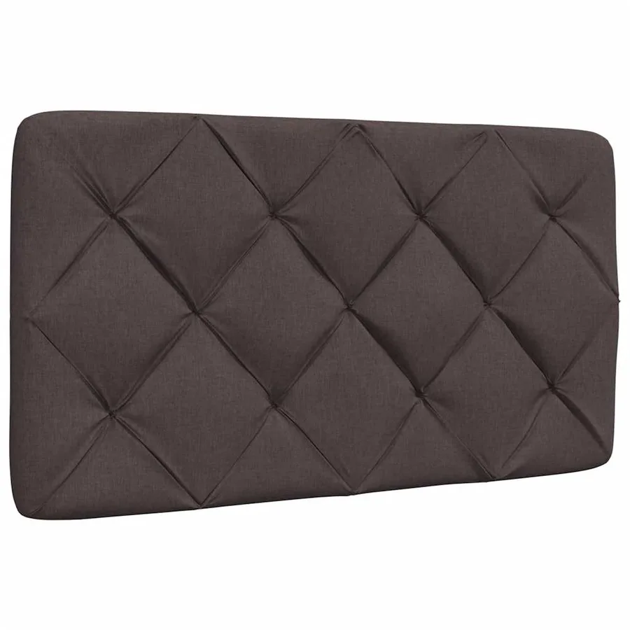 Cadre de lit avec LED sans matelas marron foncé 90x190 cm tissu - 7