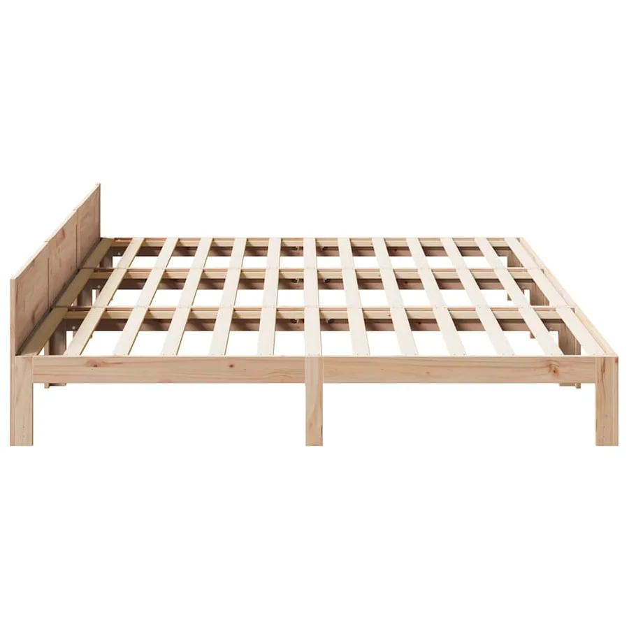 Cadre de lit familial sans matelas 240x200cm bois massif de pin - 8