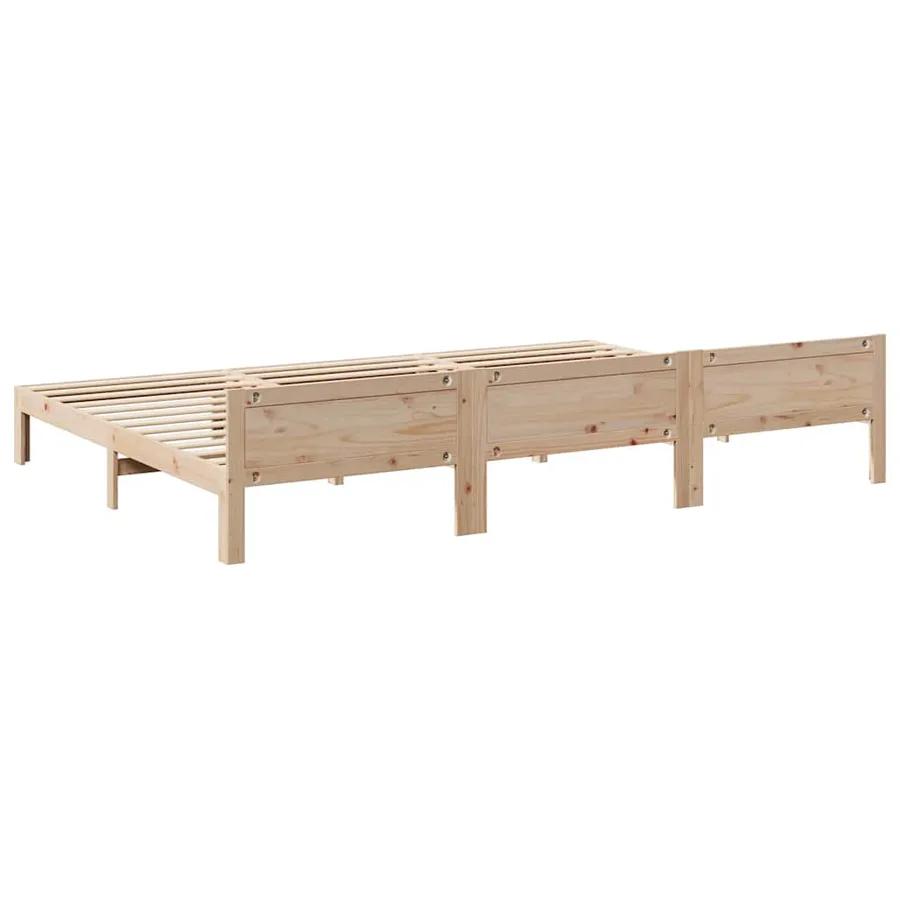 Cadre de lit familial sans matelas 240x200cm bois massif de pin - 9