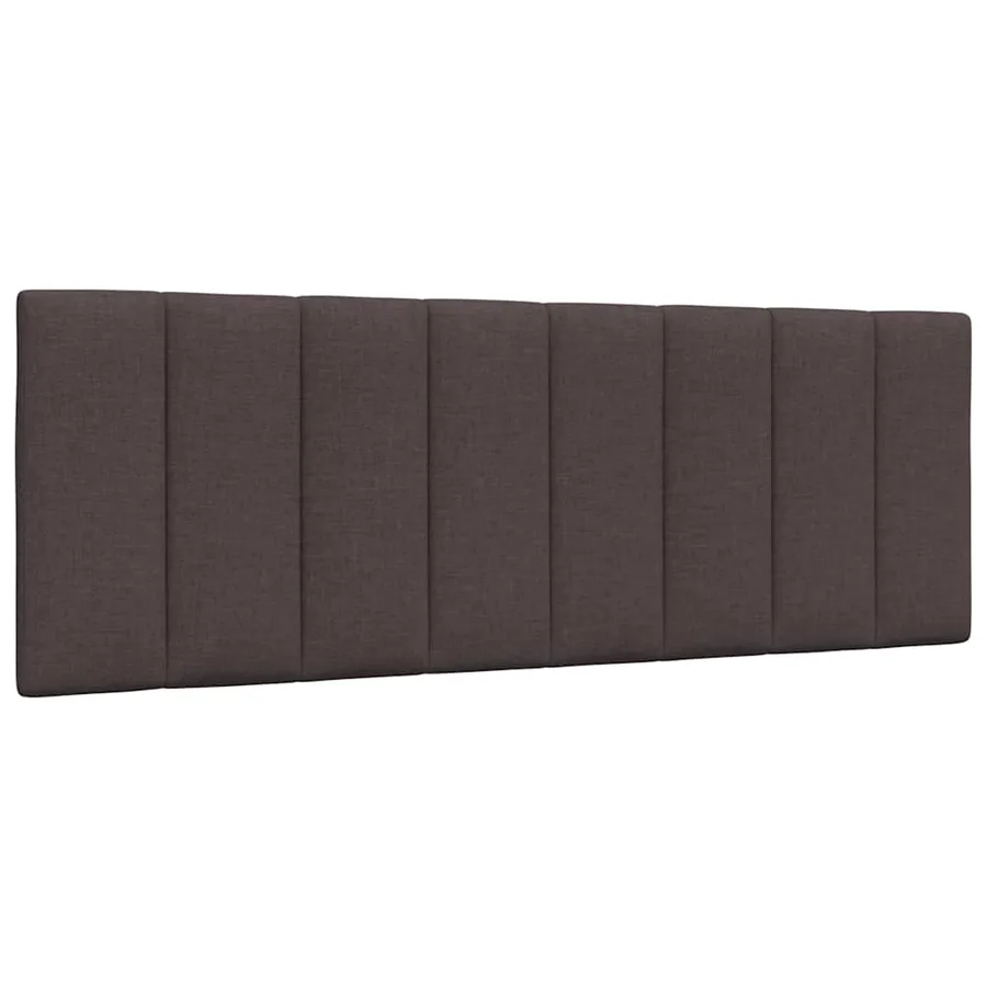 Cadre de lit sans matelas Hanko marron foncé 120x200 cm tissu - 8