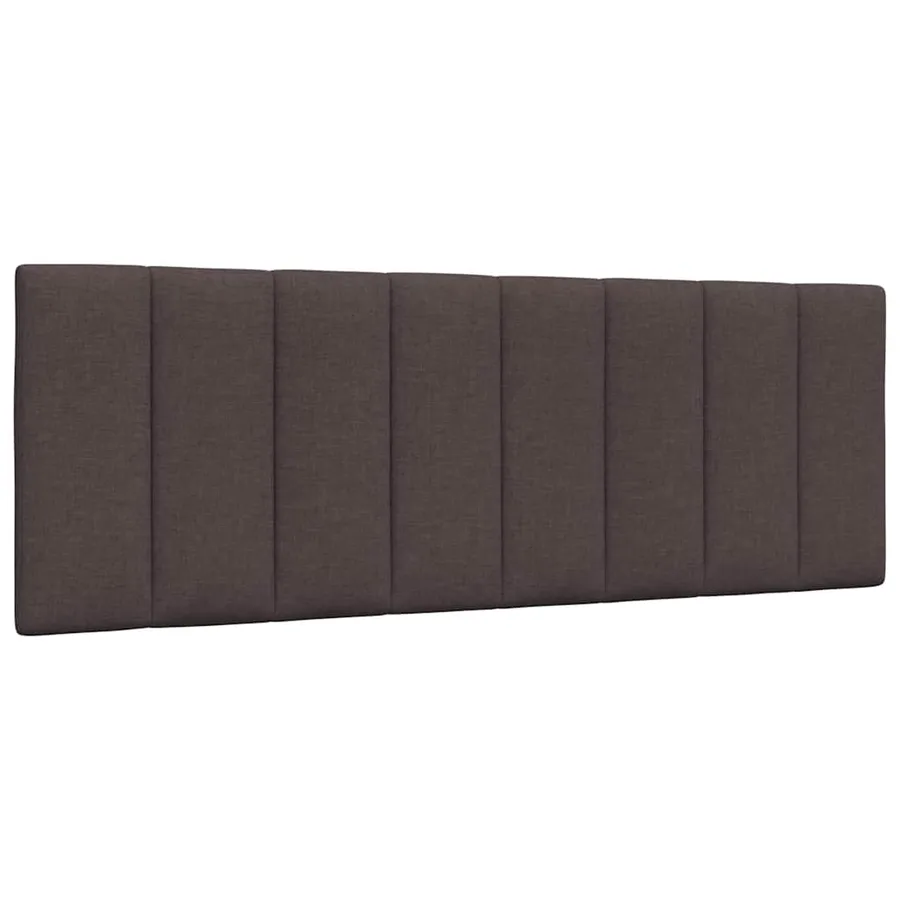 Cadre de lit sans matelas Hanko marron foncé 120x200 cm tissu - 7