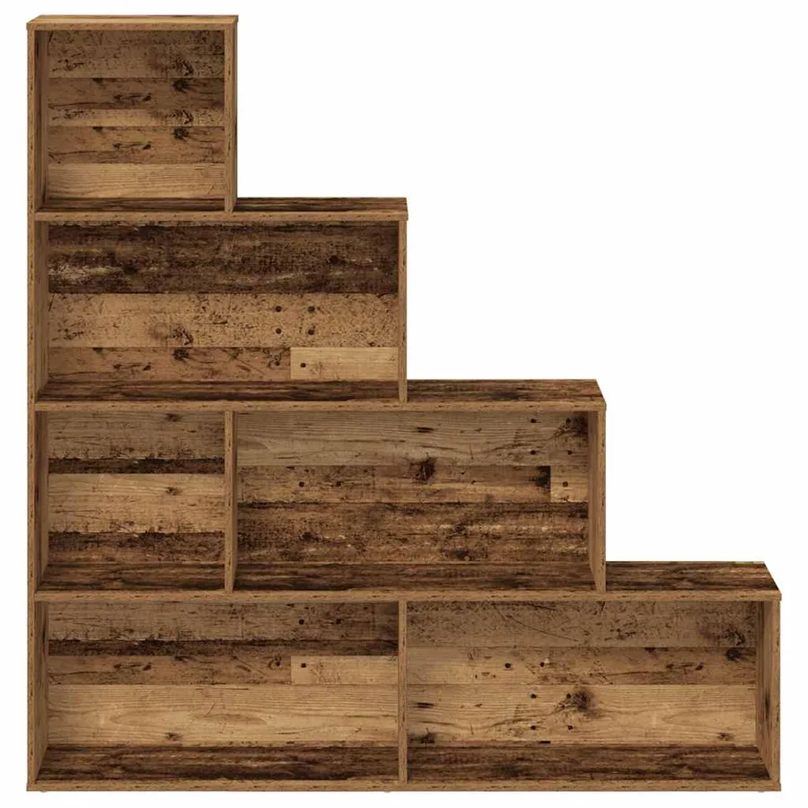 Bibliothèque vieux bois 157x24x160 cm bois d'ingénierie - 4