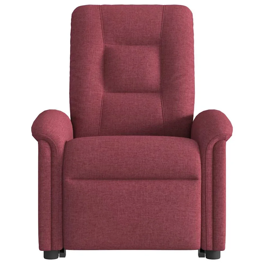 Fauteuil inclinable de massage Rouge bordeaux Tissu - 5