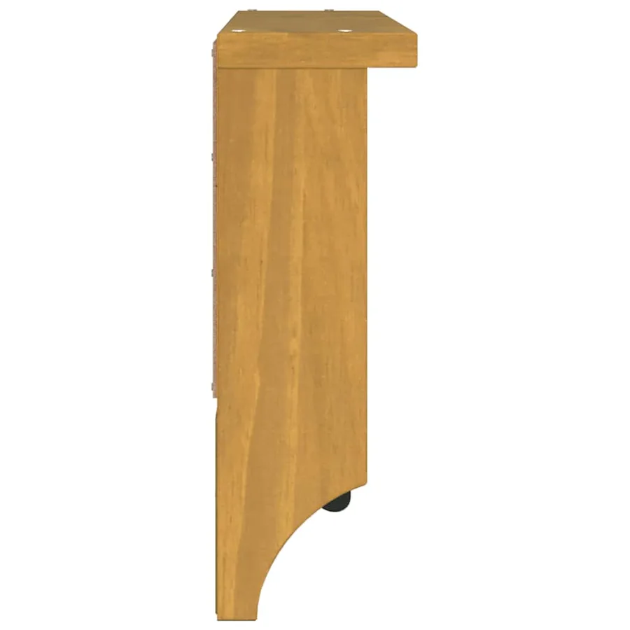 Porte-manteau mural SANDNES 45x12x35 cm bois massif pin - 6