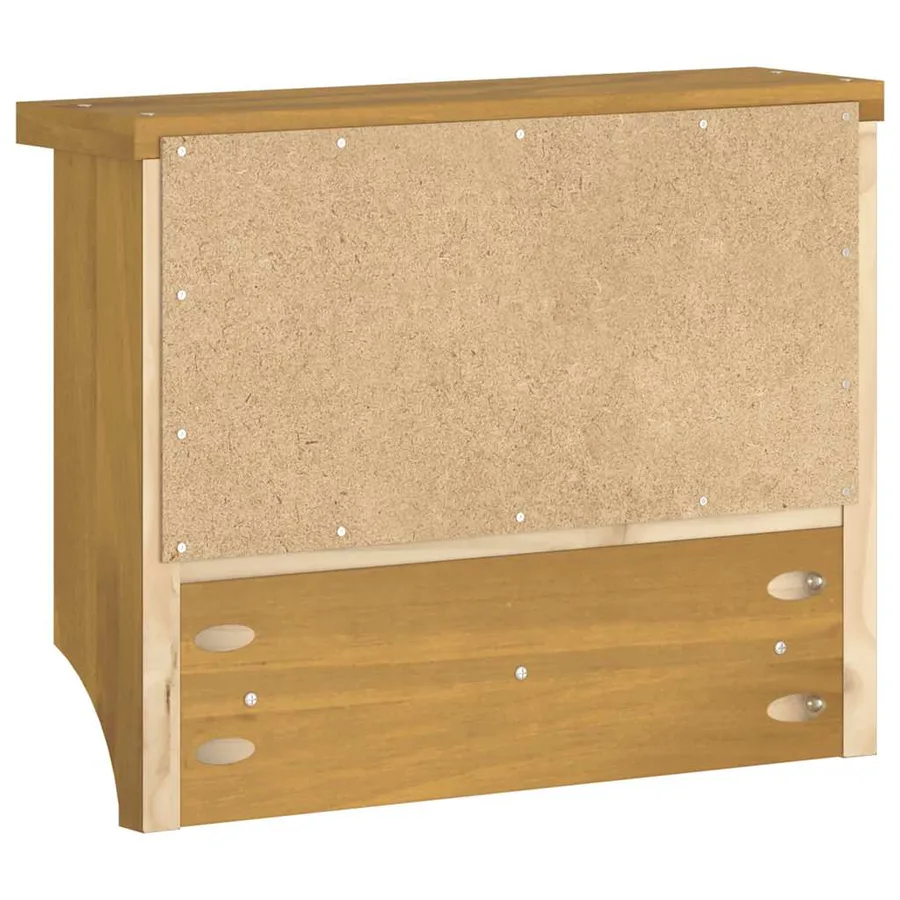 Porte-manteau mural SANDNES 45x12x35 cm bois massif pin - 7
