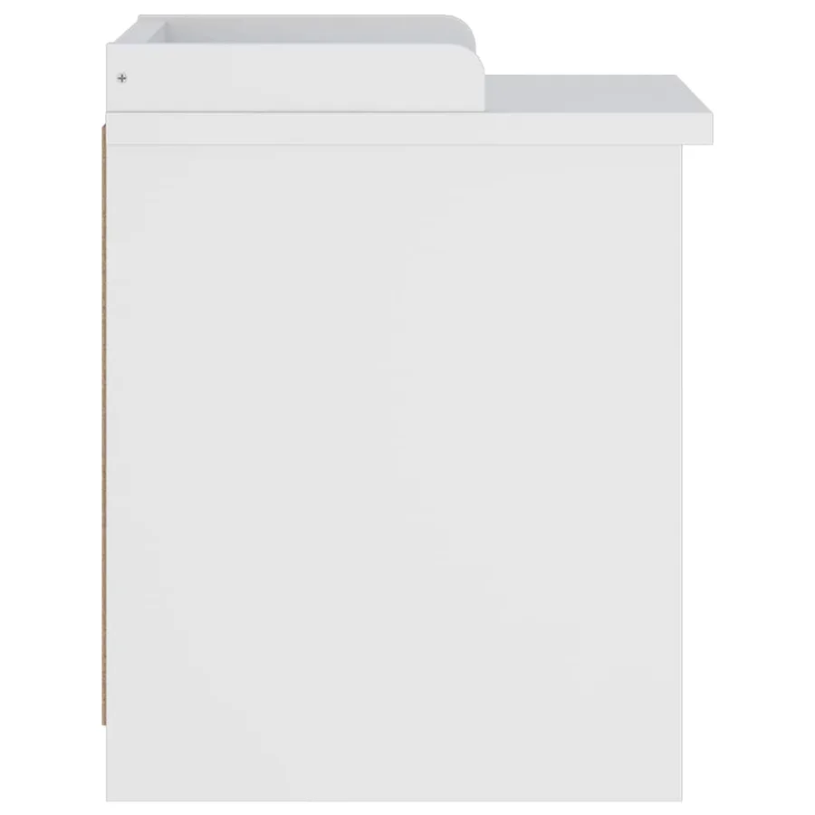 Banc de couloir SANDNES blanc 45x40x50 cm bois de pin massif - 6