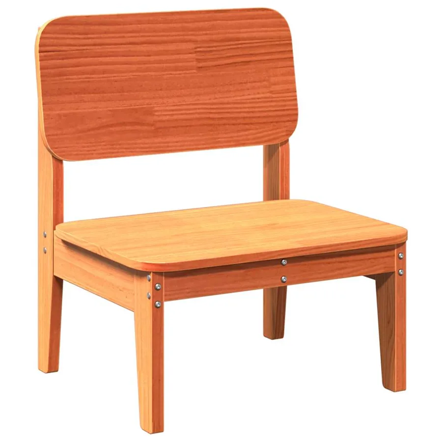 Chaises de jardin lot de 2 cire marron 60x52,5x72 cm - 3