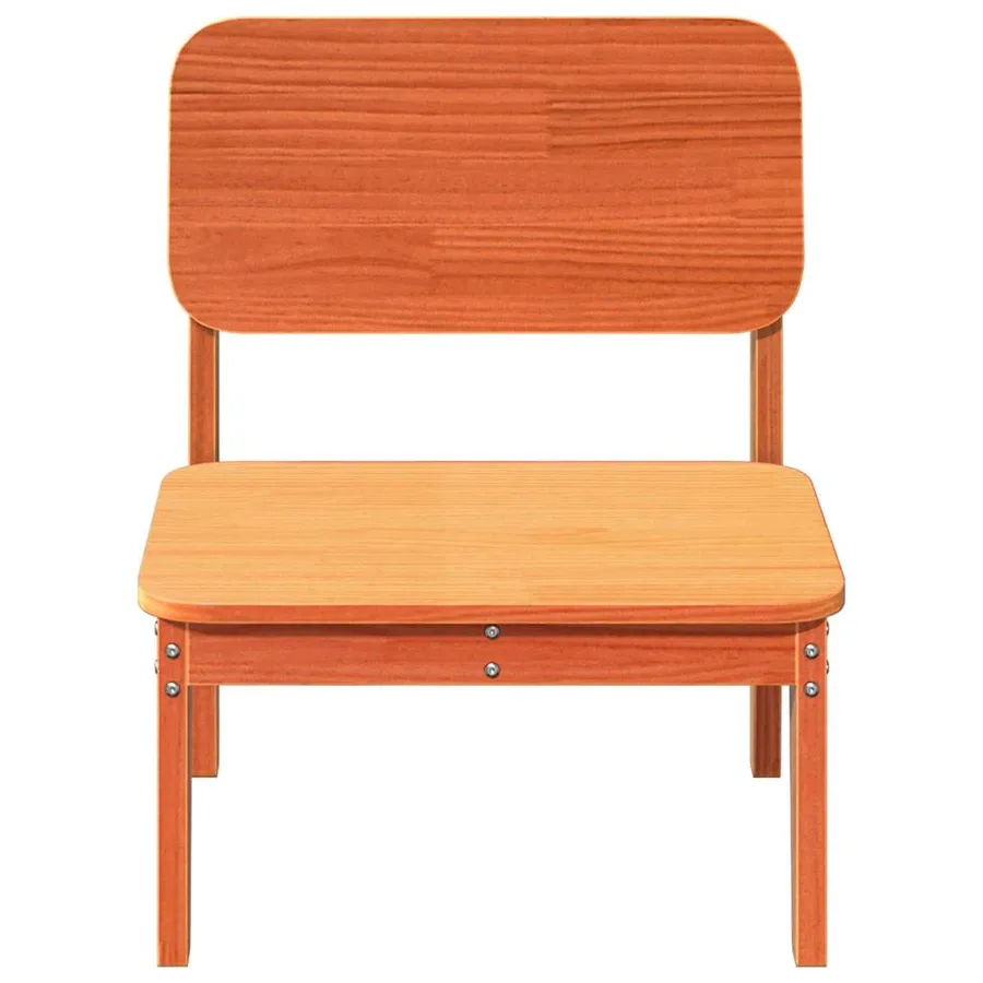 Chaises de jardin lot de 2 cire marron 60x52,5x72 cm - 4